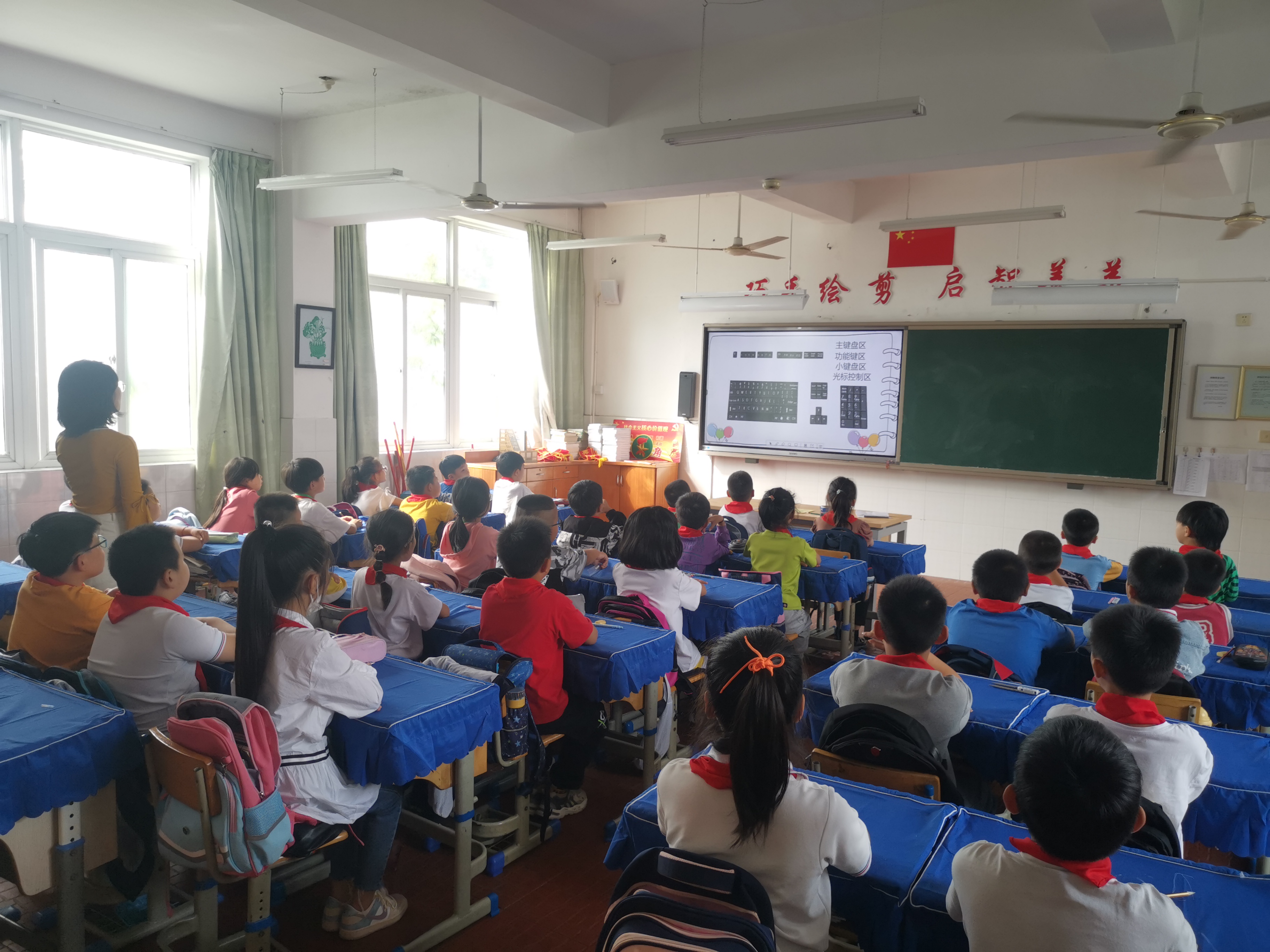 北侖區育英小學師生正在使用智能教學設備上課 王家晨攝.jpg