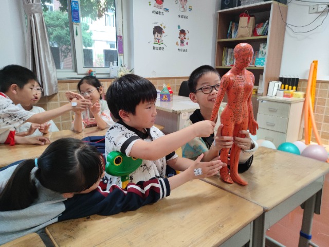 寧波市鎮安小學學生體驗“尋穴位” 學校供圖.jpg